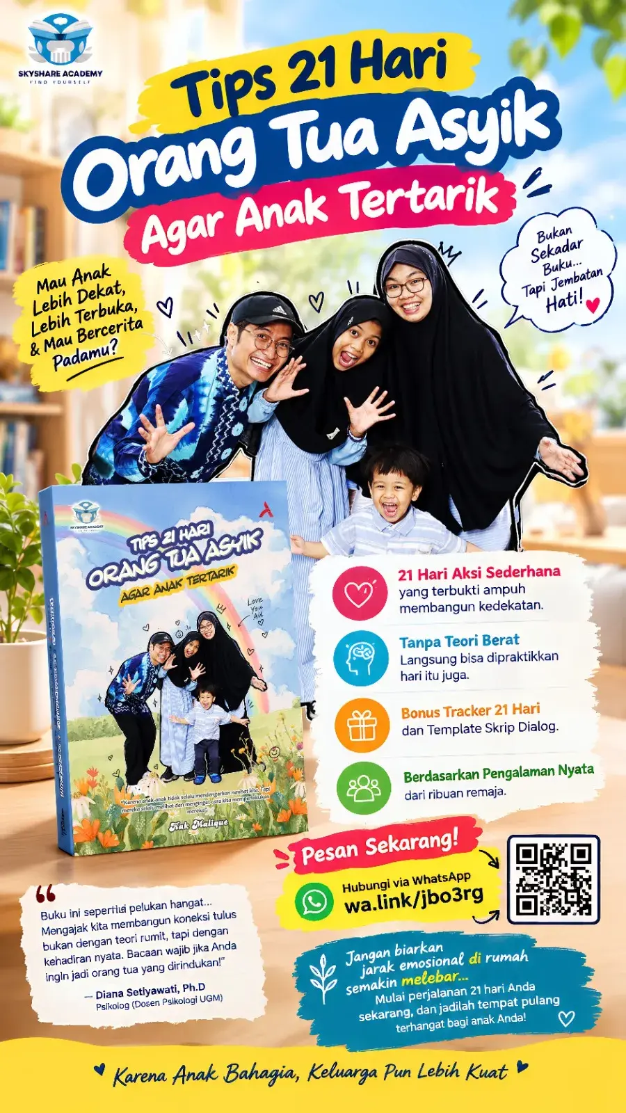 Tips 21 Hari Orang Tua Asyik agar anak tertarik