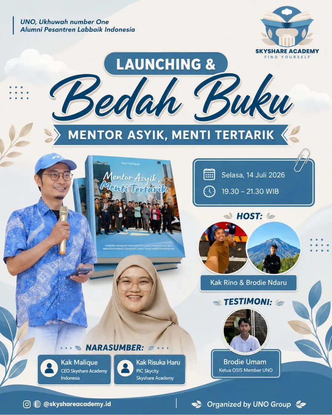 📚 LAUNCHING & BEDAH BUKU ✨ Mentor Asyik, Menti Tertarik ✨